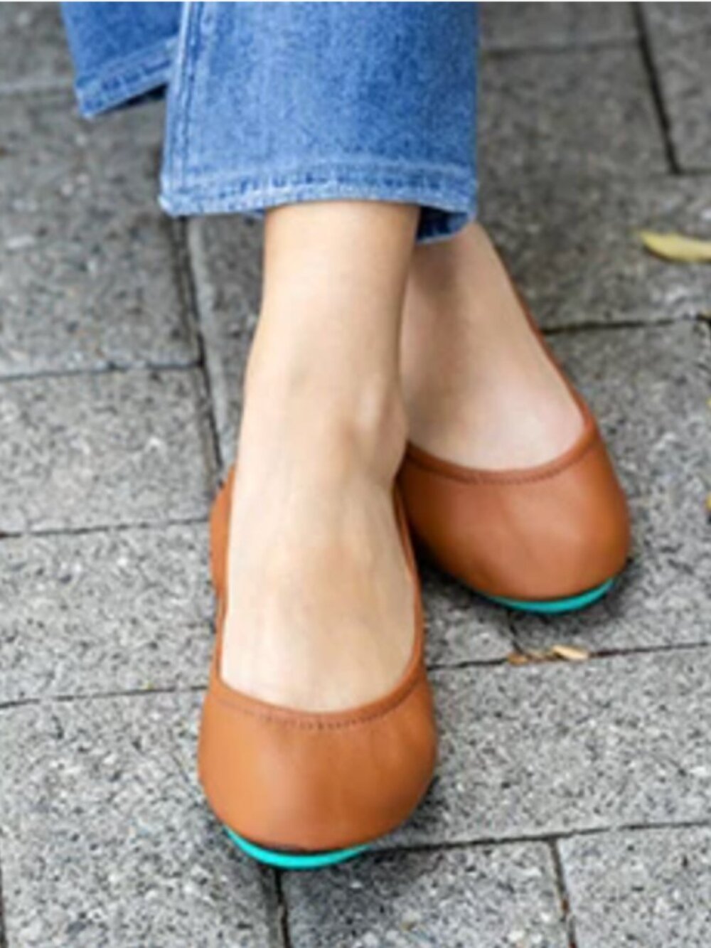 Tieks Ballet Flats Women's 9 Chestnut Brown Nappa Leather Classic City Office